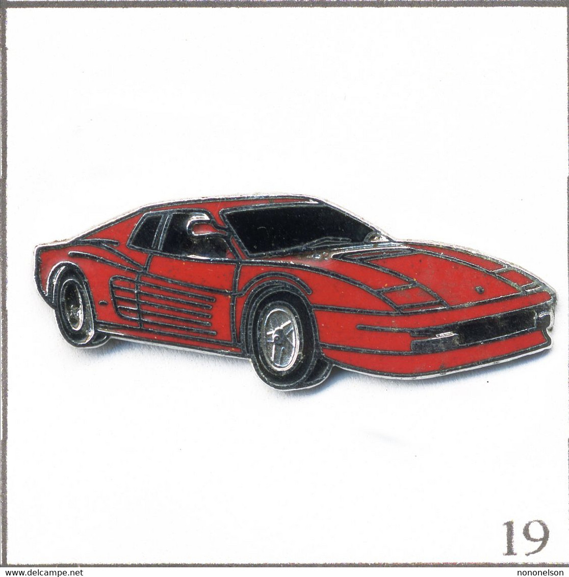 Pin's Automobile - Ferrari / Modèle Testarossa Pininfarina (1984-96). Non Estampillé. EGF. T913-19 - Ferrari