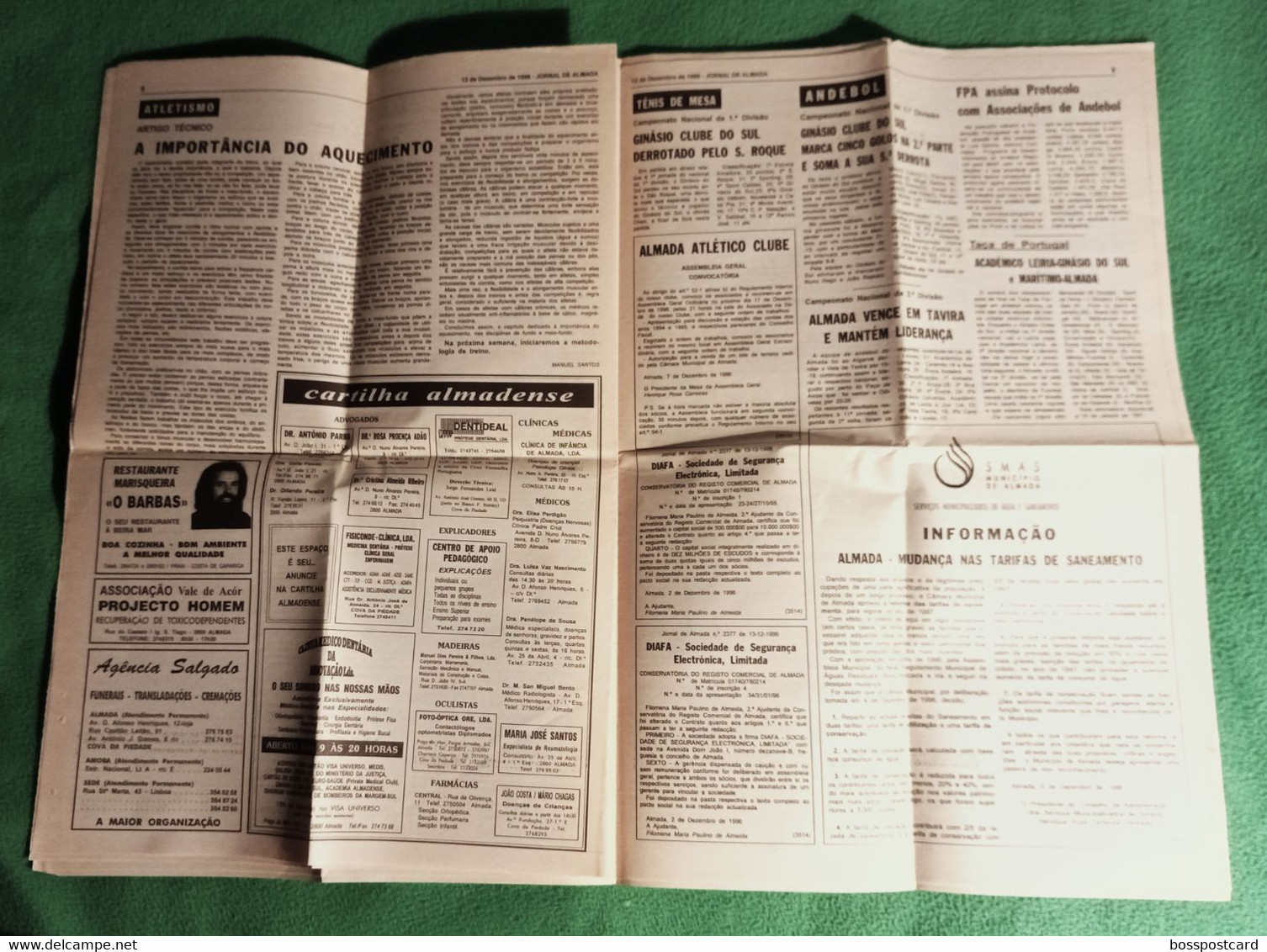Almada - Jornal De Almada Nº 2377 De 13 De Dezembro De 1996 - Imprensa - Portugal - Informations Générales