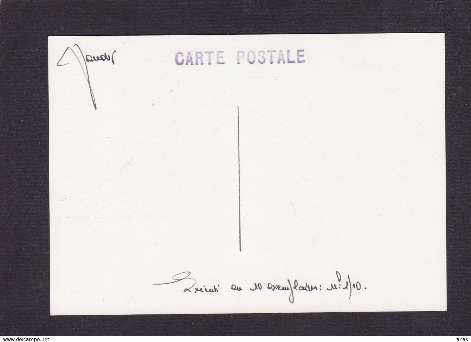 CPM TGV Nu Féminin Nude Les Angles 1992 En 10 Ex. Numérotés Signés JIHEL Original Fait Main Voir Dos - Bourses & Salons De Collections