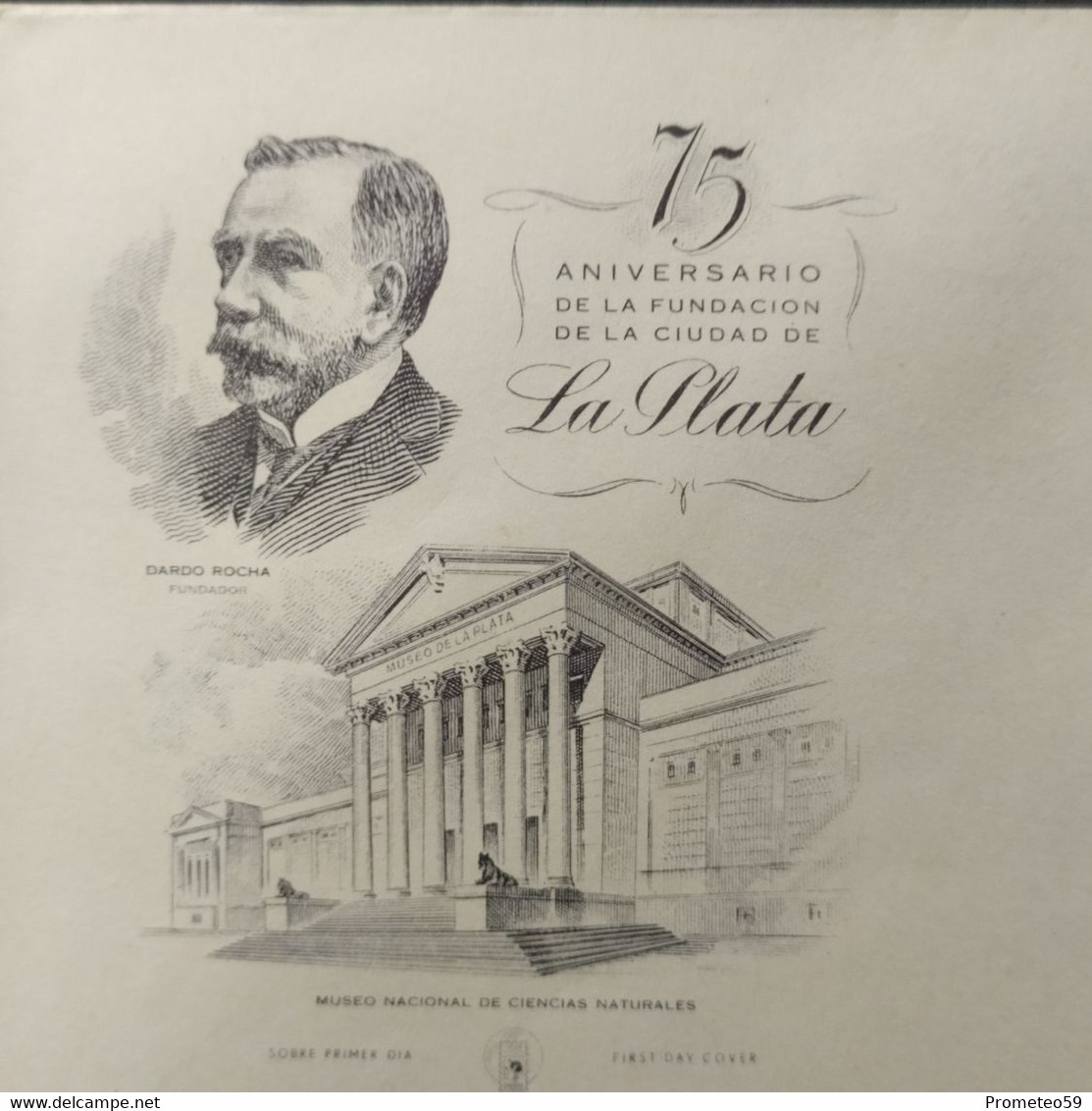 Sobre Día De Emisión - 75 Aniversario Fundación De La Ciudad De La Plata – 11/1/1958 - Argentina - Markenheftchen