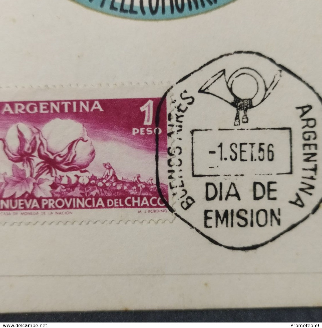 Dia De Emisión - Nueva Provincia Del Chaco – 1/9/1956 - Argentina - Markenheftchen