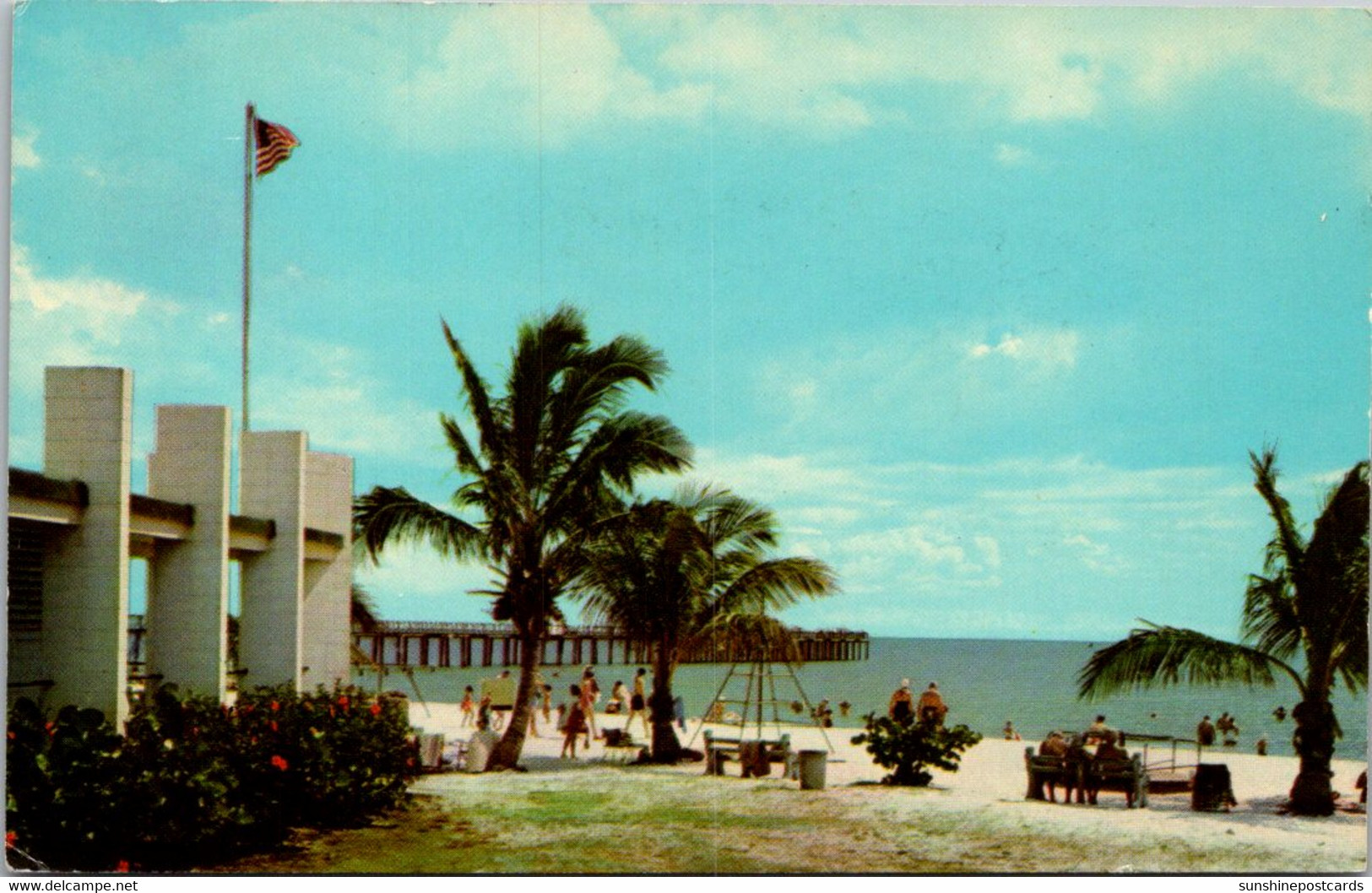 Florida Fort Myers Beach Coconut Palms And White Sands 1964 - Fort Myers