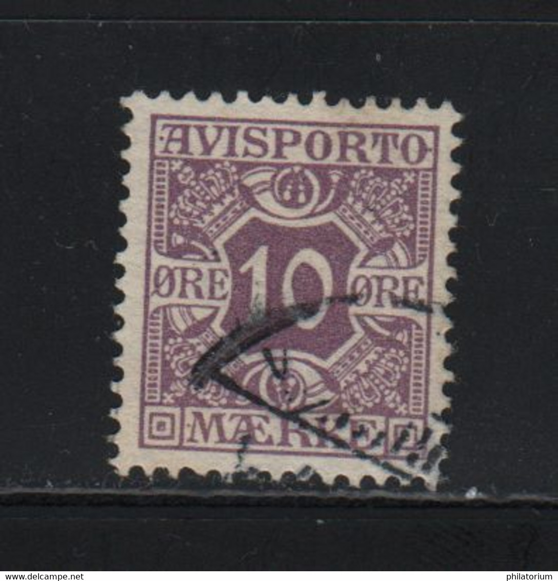 DANMARK, Danemark, Avisporto Maerke, 10 Ore Brun Violet, Journaux, Yv J4; Mi V4x - Sammlungen