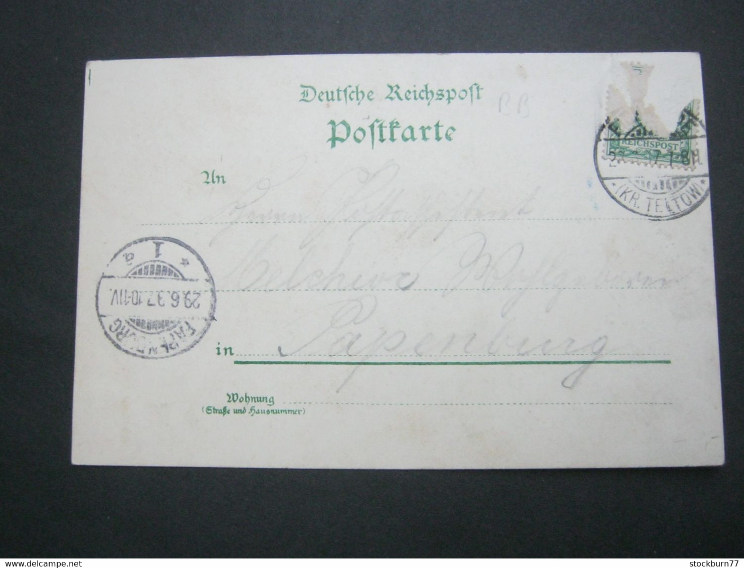 Berlin Zehlendorf, Carolinenhof , Seltene Vorläuferkarte Um 1897 , Mit Stempel - Zehlendorf