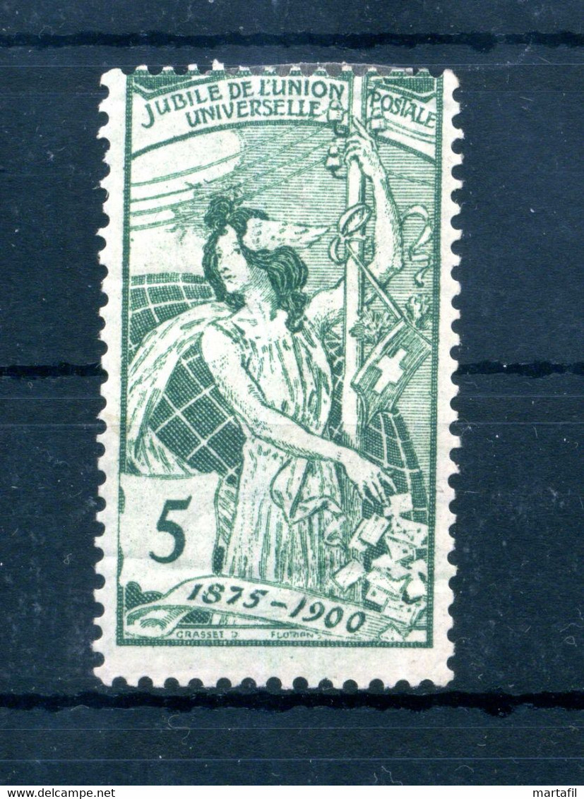 1900 SVIZZERA N.86 * UPU, 5c. Verde - Ungebraucht