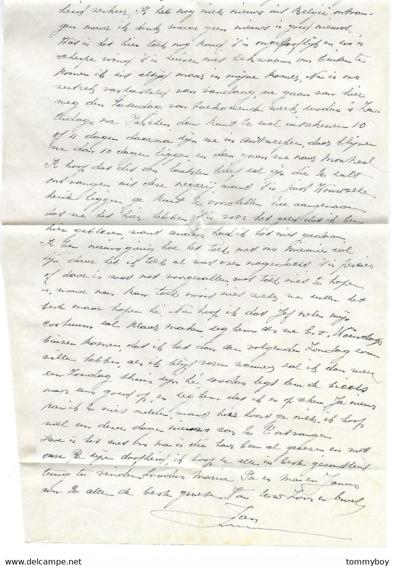 Canadian Pacific, S.S. Marloch, Letter To Belgium (1927), J. Smeyers - Canada