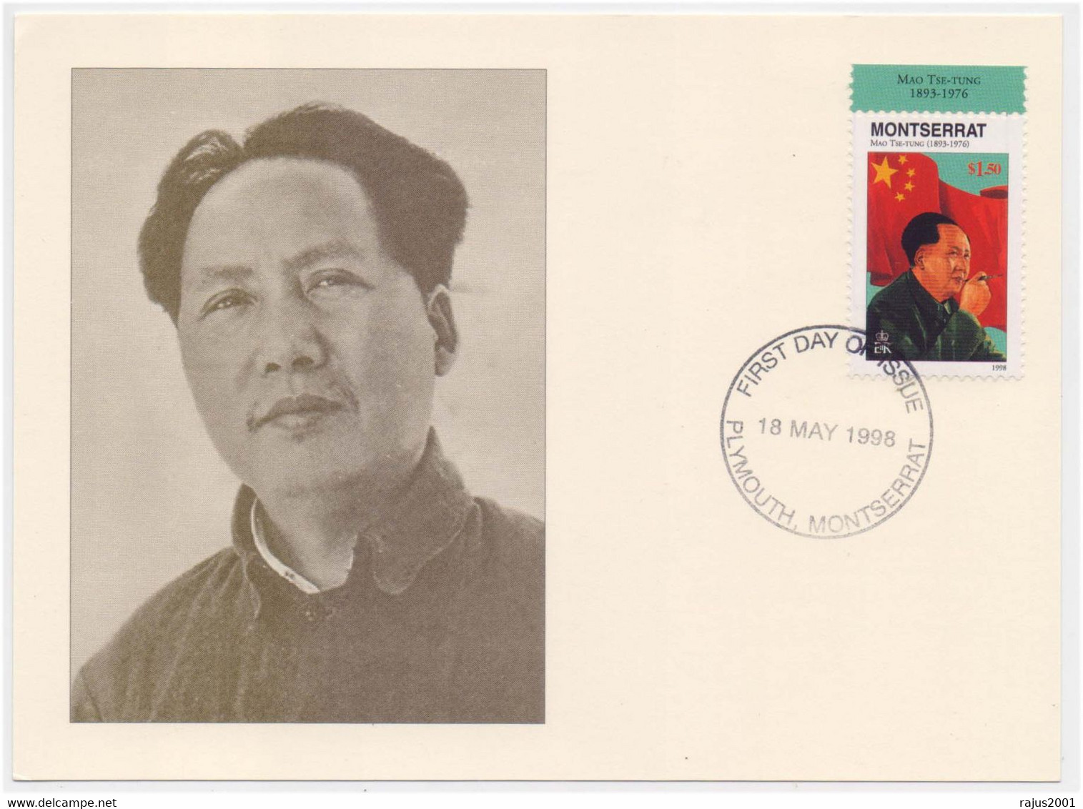 Mao Zedong, Mao Tse-Tung Leads China's Revolution, Chinese Revolutionary Communist Leader, History Famous Men, Max Card - Mao Tse-Tung