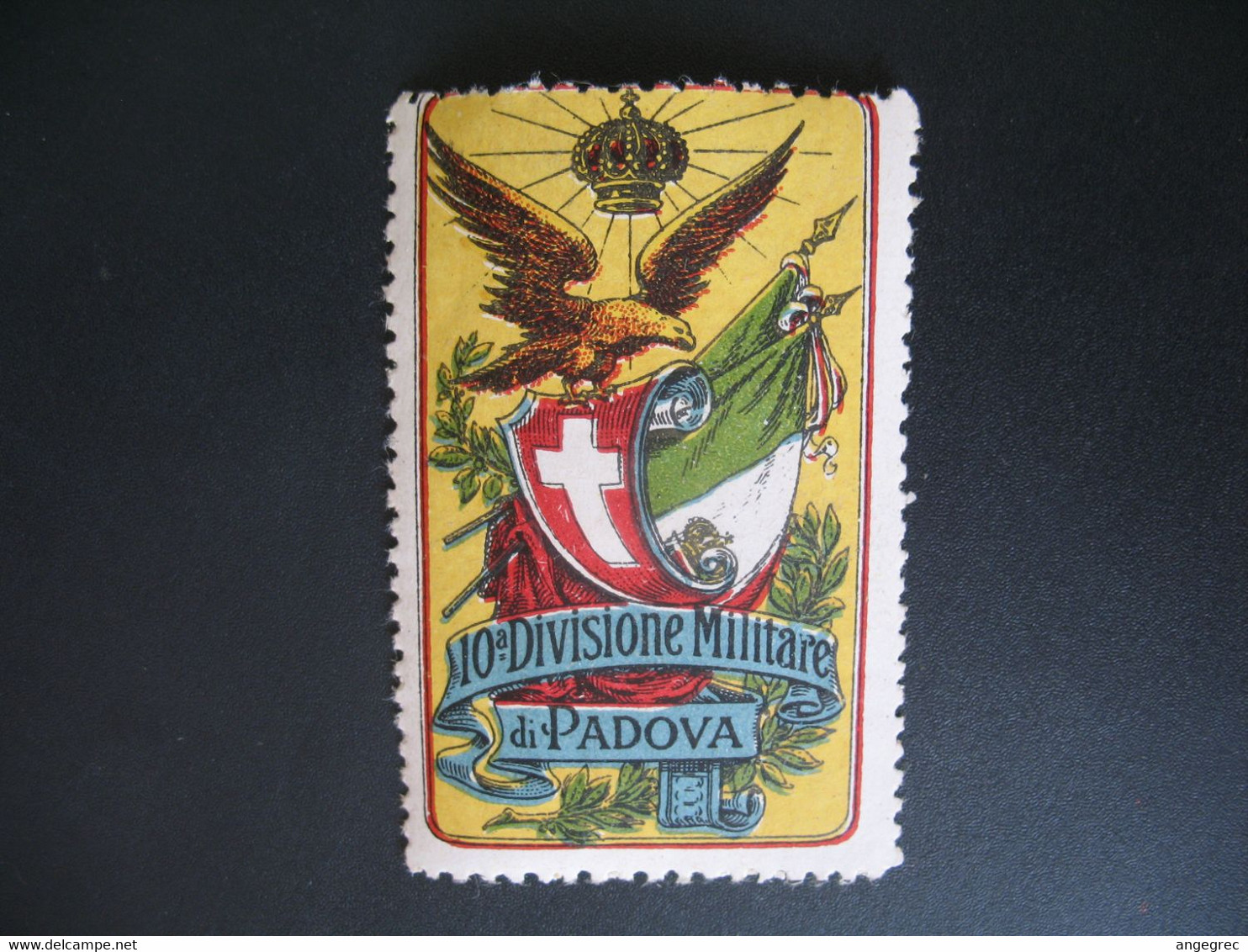 Vignette Militaire Delandre Guerre De 1914 - Croix Rouge - Red Cross -  Italie 10 Divisione Militare Di Padova  Neuf ** - Croce Rossa