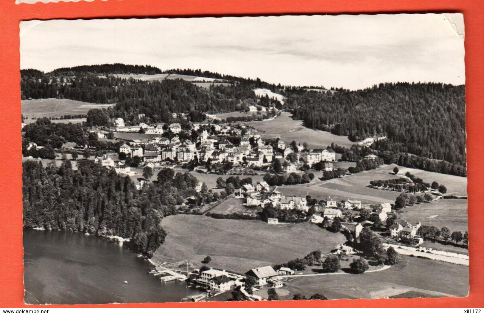 ZUH-32 Les Brenets Frontière Franco-Suisse.  Circulé 1962  Dériaz 11626 - Les Brenets