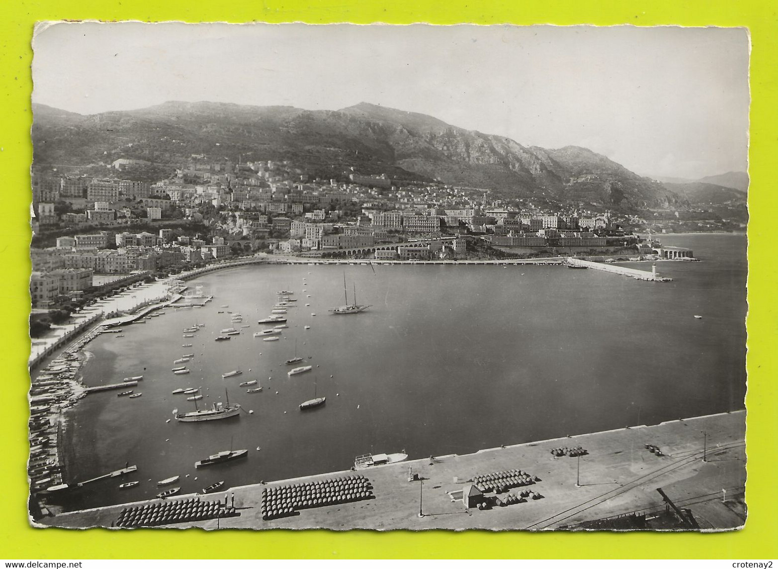 Principauté De MONACO N°1512 Vue Panoramique Sur La Condamine Et Monte Carlo VOIR ZOOM Tonneaux Sur Les Quais Et DOS - La Condamine