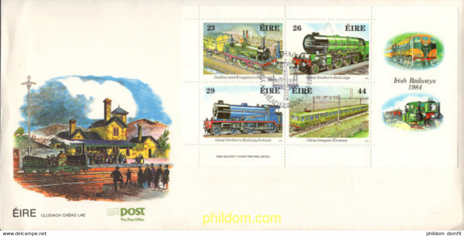 391115 MNH IRLANDA 1984 150 ANIVERSARIO DEL FERROCARRIL IRLANDES - Collezioni & Lotti