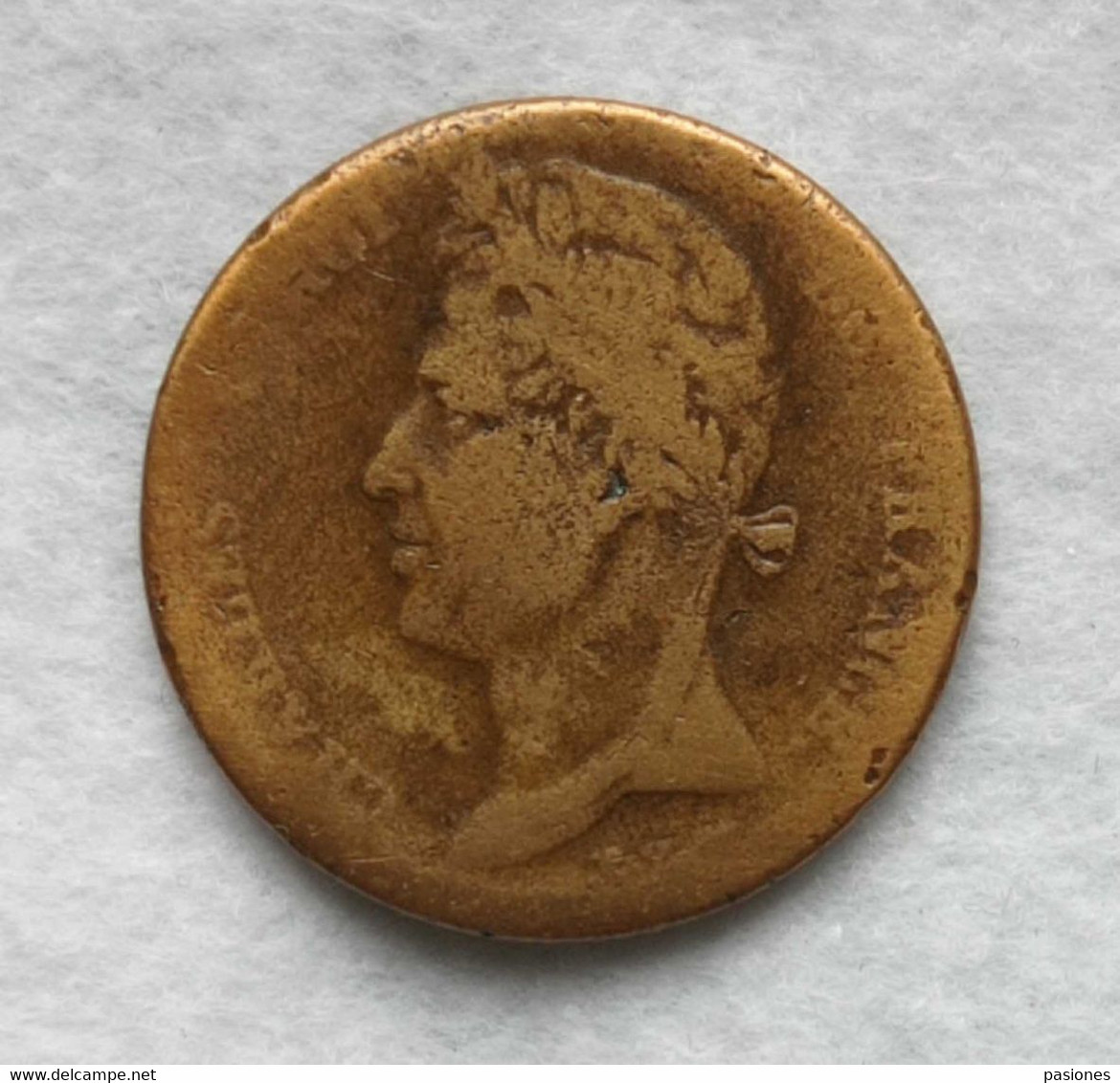 Francia Carlo X 5 Cent. 1828 Colonie Francesi (NC) - Andere & Zonder Classificatie