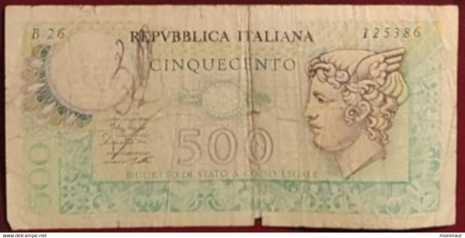 ITALIA  1970 LIRE 500 - 500 Lire