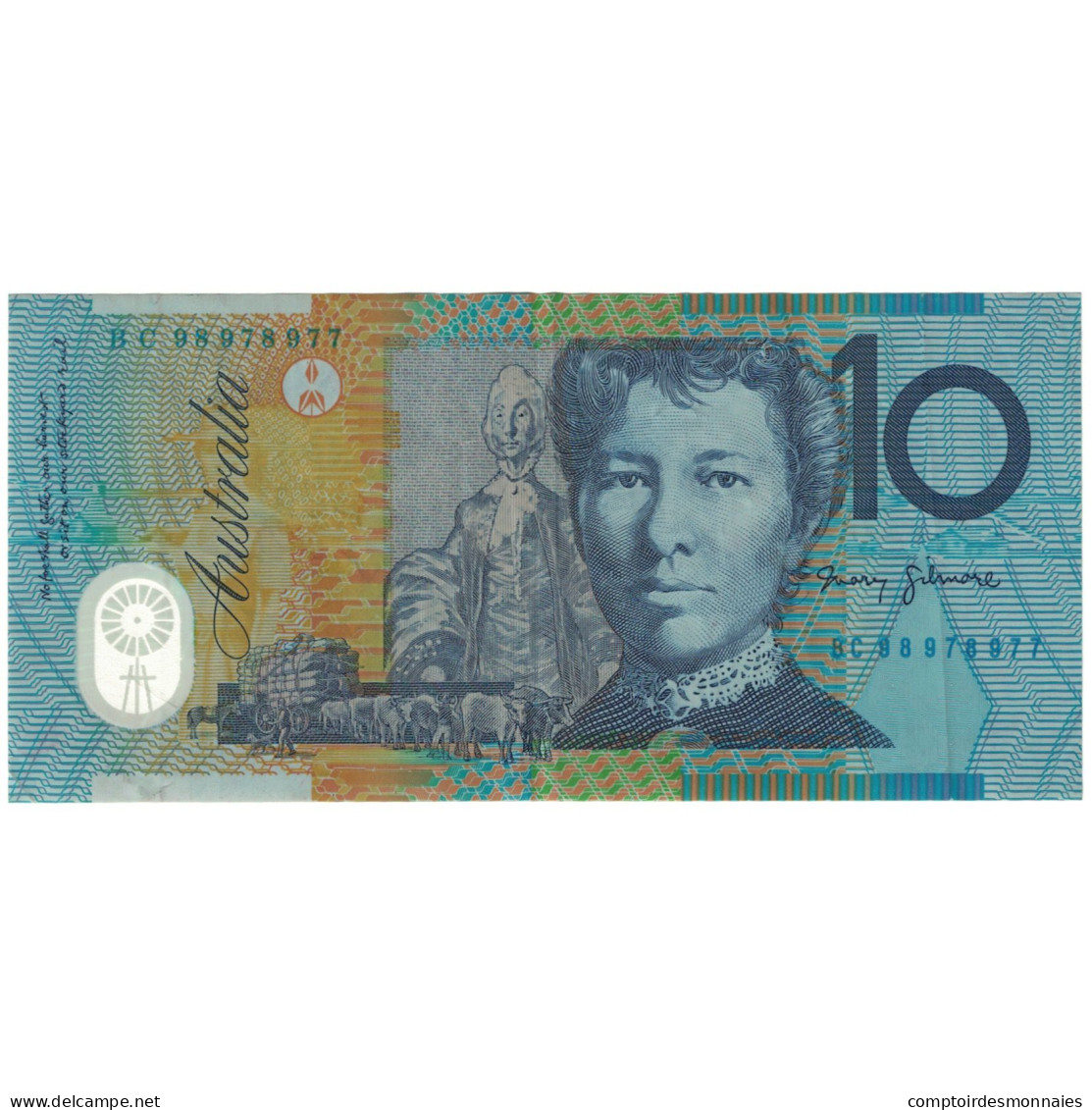 Billet, Australie, 10 Dollars, KM:52a, SUP - 1992-2001 (polymère)