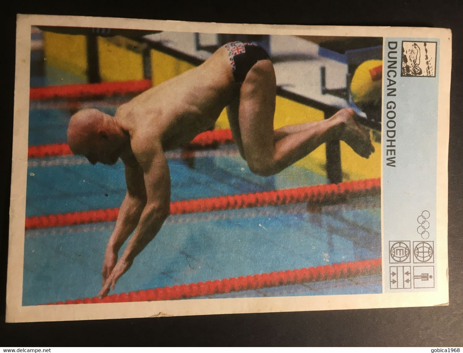 SVIJET SPORTA Card ► WORLD OF SPORTS ► 1981. ► DUNCAN GOODHEW ► No. 217 ► Swimming ◄ - Schwimmen