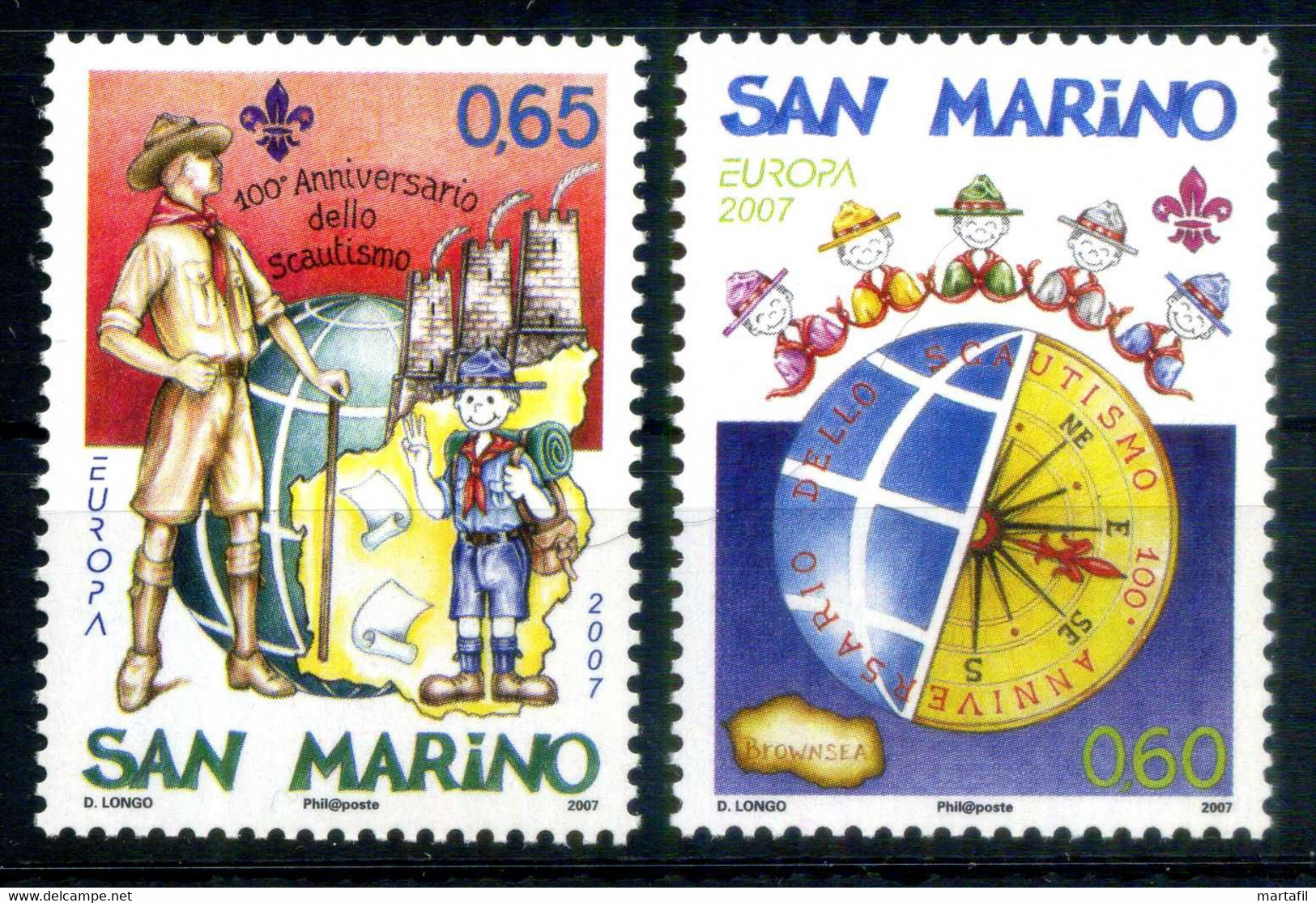 2007 SAN MARINO SET MNH ** 2147/2148 Europa - Nuovi