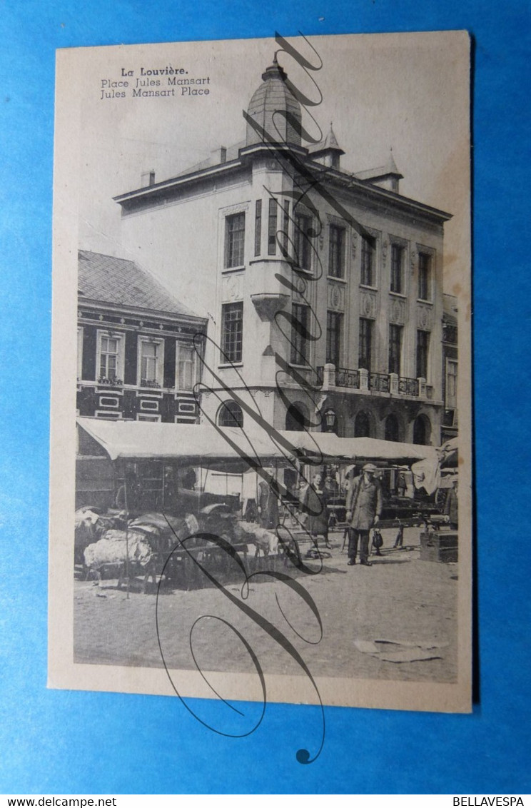 La Louvière. Place Jules Mansard Avec Son Marché - La Louvière