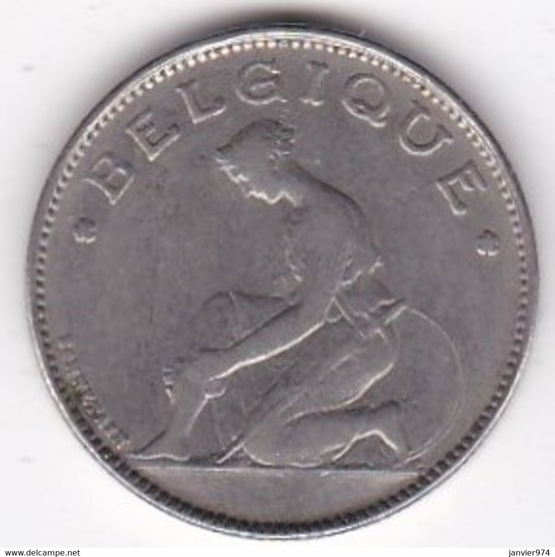 Belgique 1 Franc 1923 Type Bonnetain, Légende Francaise, Albert I , En Nickel , KM# 89 - 1 Franc