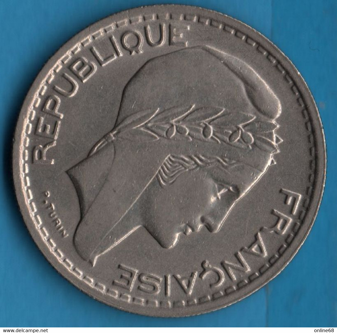 FRANCE 10 FRANCS 1947 B KM#909 Turin Petite Tête - 10 Francs