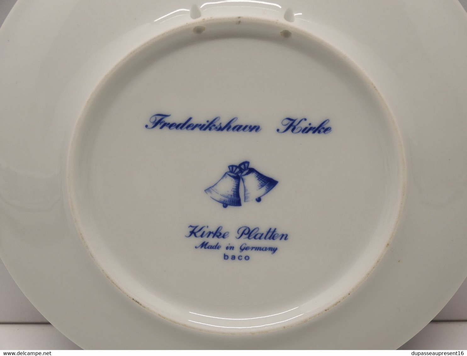 *ASSIETTE FREDERIKSHAVN KIRKE PLATEN BACO JULEN 1986 Made in Germany   E