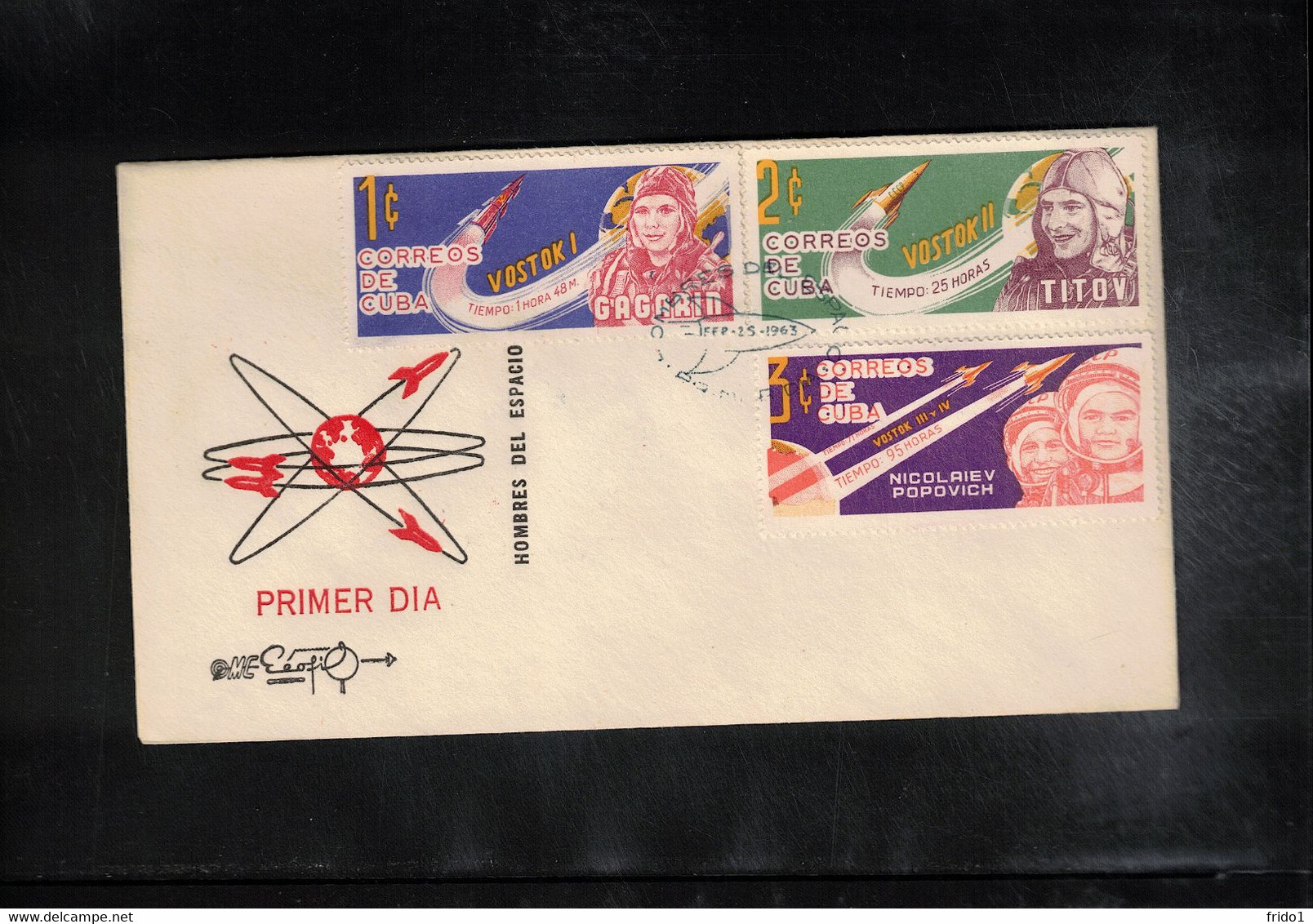 Cuba 1963 Space / Raumfahrt Russian Astronauts - Vostock I - IV FDC - South America