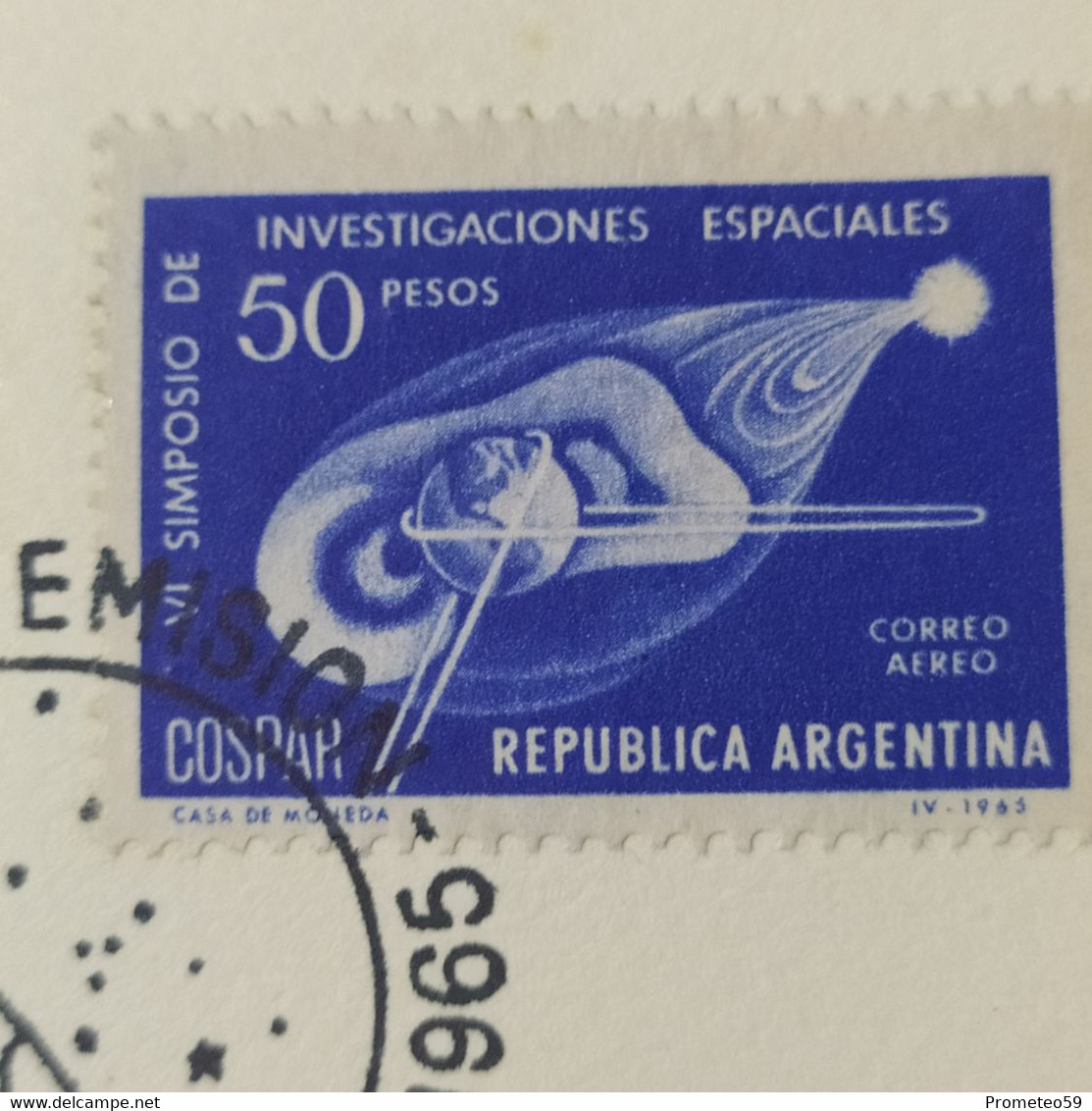 Día De Emisión – Tema: Investigaciones Del Espacio – 29/5/1965 – Origen: Argentina - Postzegelboekjes