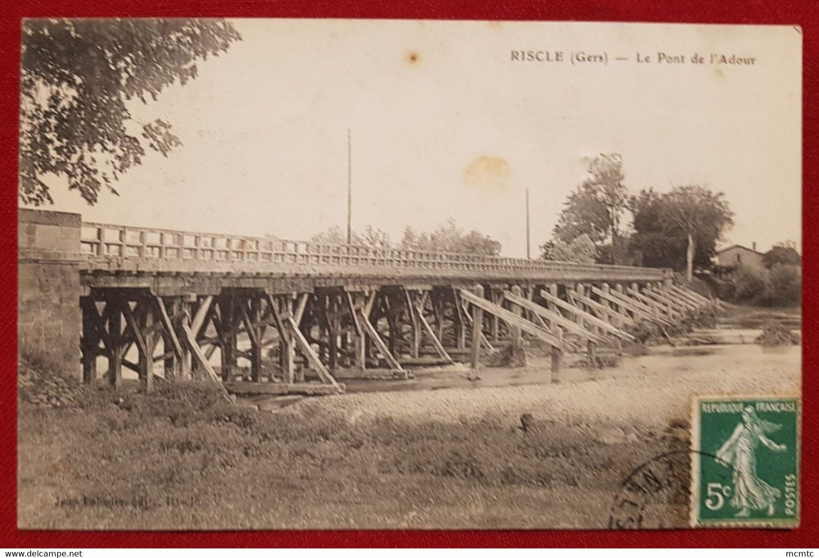 CPA -  Riscle  -(Gers )  - Le Pont De L'Adour - Riscle