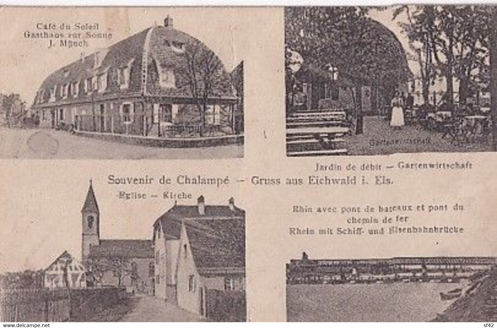 SOUVENIR DE CHALAMPE      4 VUES - Chalampé