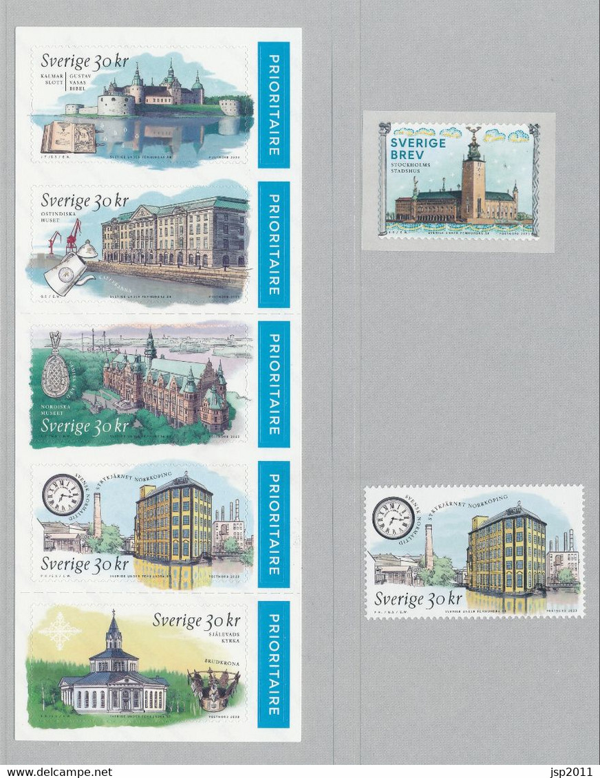 Sweden 2023. Facit # 3471-3476. Set Of 7 "Sweden 500 Years" See Description. MNH(**) - Unused Stamps