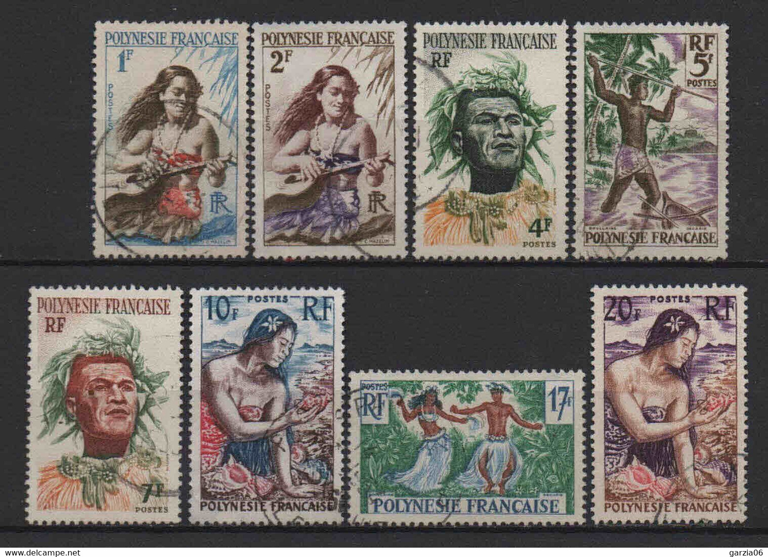 Polynésie - 1958  - Aspects De La Polynésie  -  N° 3 à 11 Sauf 8  - Oblit - Used - Oblitérés