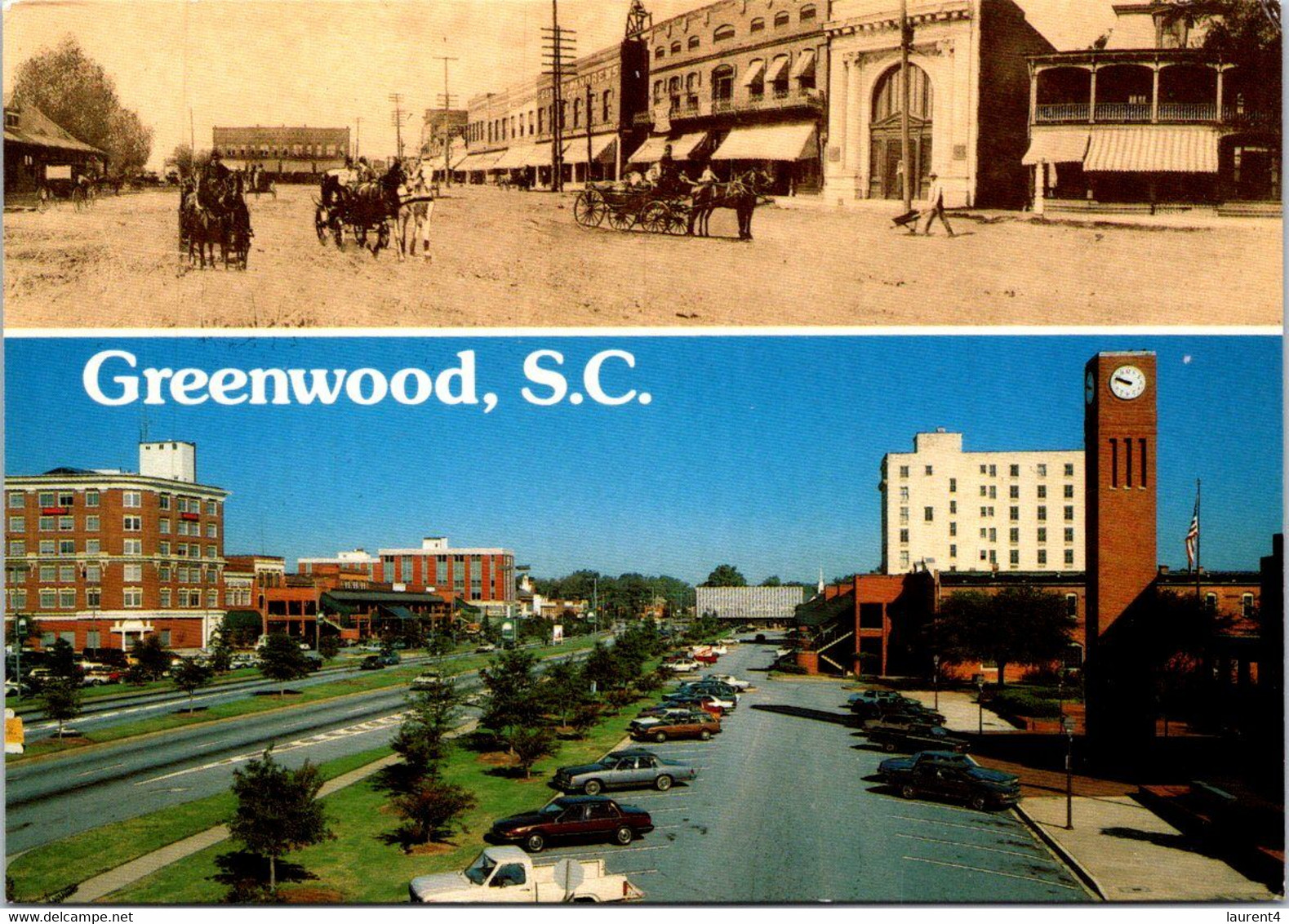 (4 N 8A) USA  (posted 1992) South Carolina - Greenwood - Greenwood