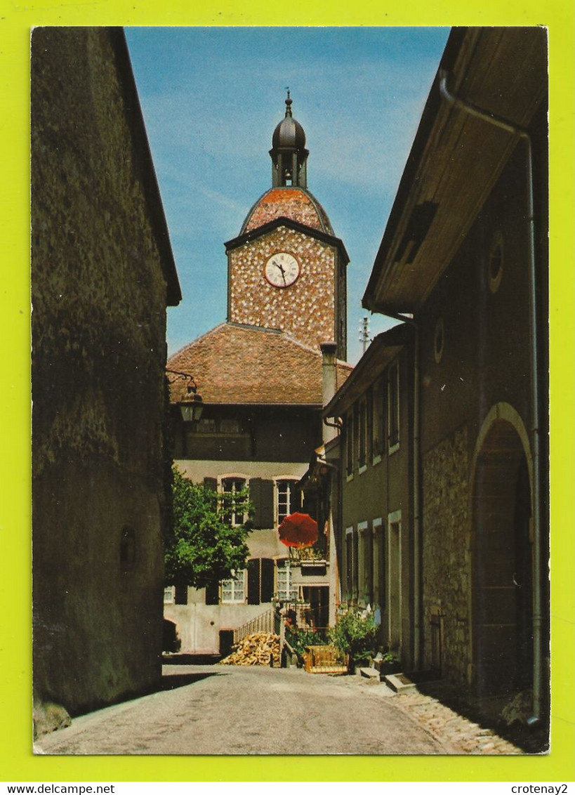 Vaud COSSONAY Petit Collège N°14161 Beau Clocher VOIR DOS - Cossonay