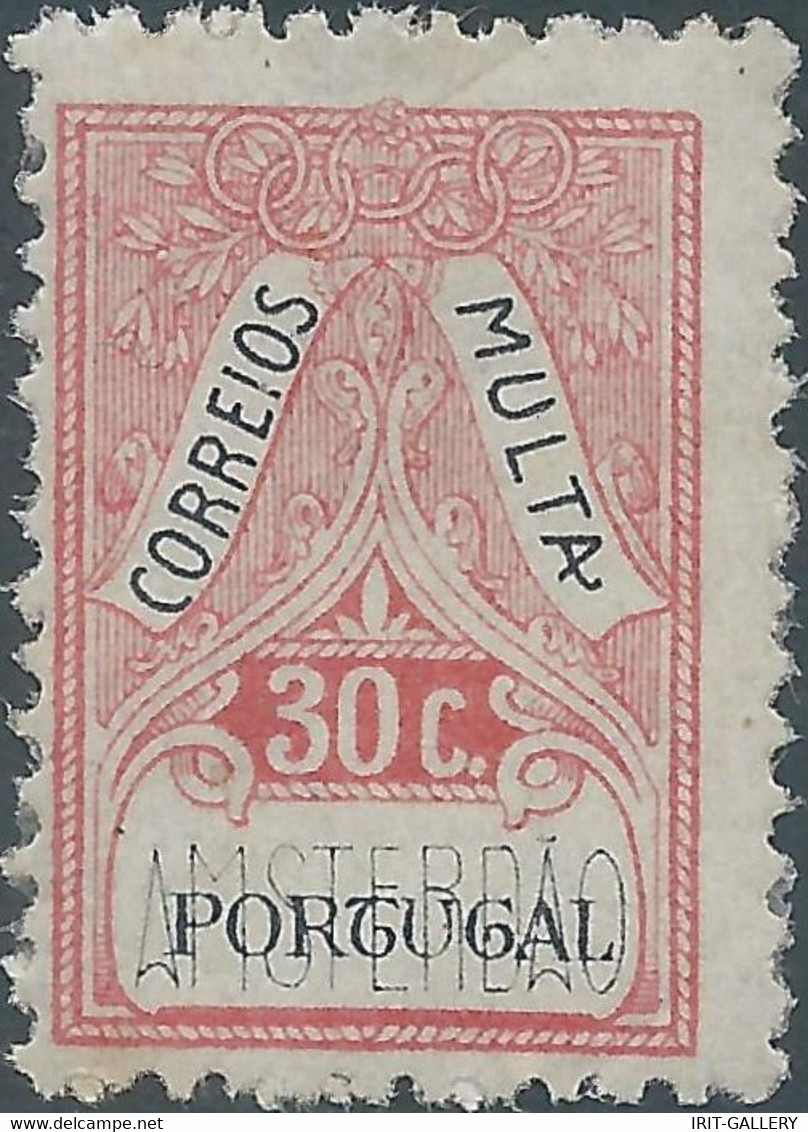 Portogallo - Portugal - CORREIOS MULTA 30C,POST OFFICES, TRAFFIC TICKET,Taxe,Mint - Neufs