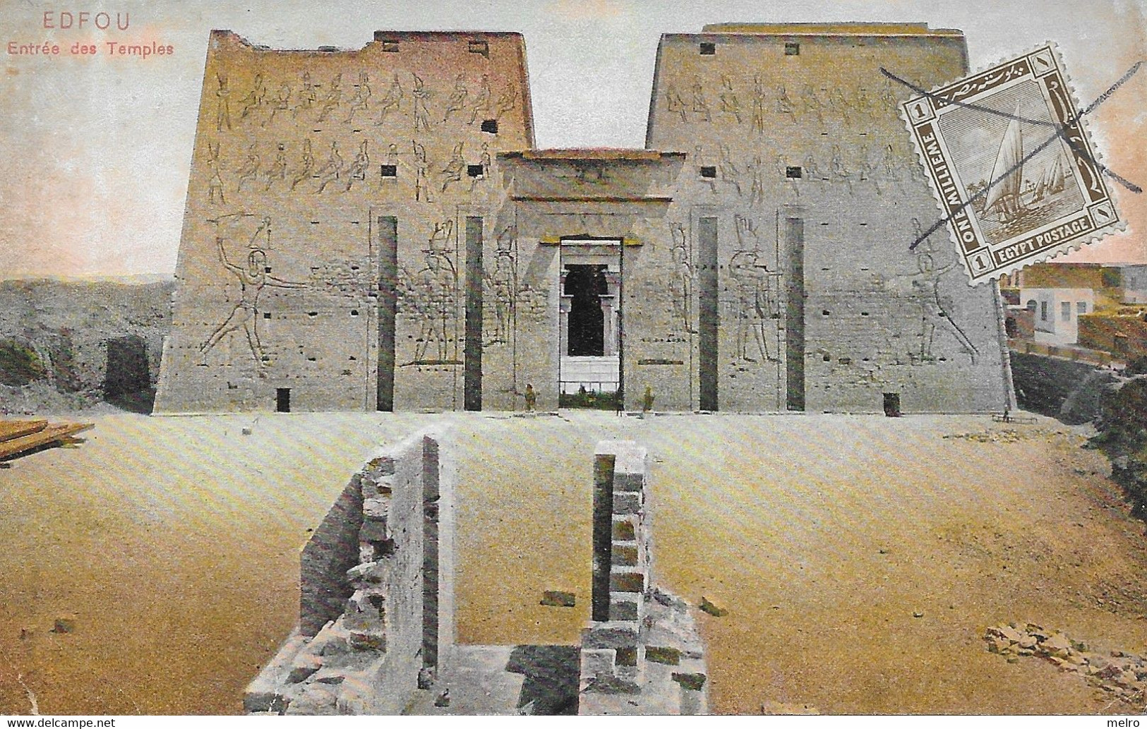 CPA - Egypte - Edfou -  Entrée Des Temples. - Idfu