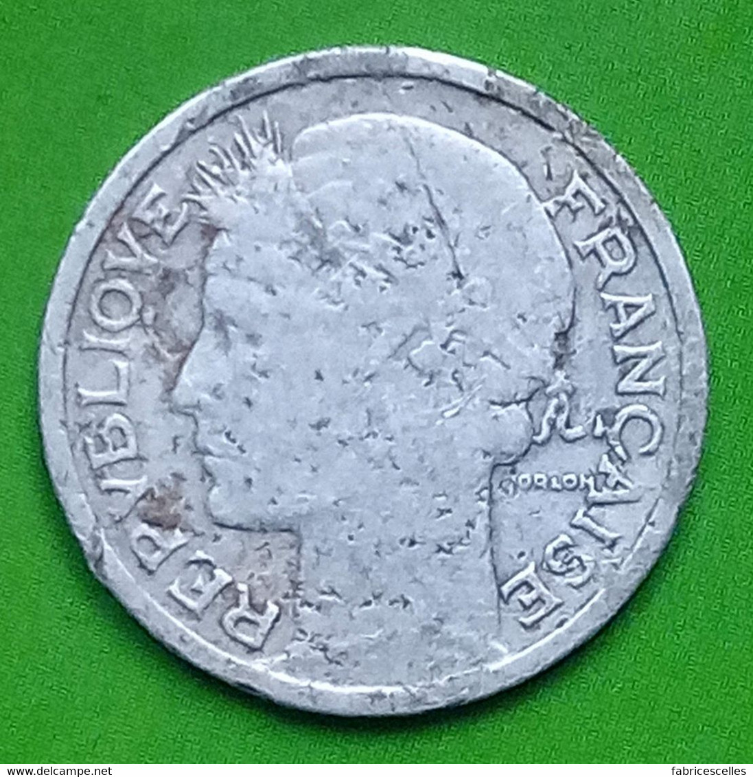 1 Franc Morlon Aluminium 1945 - 1 Franc