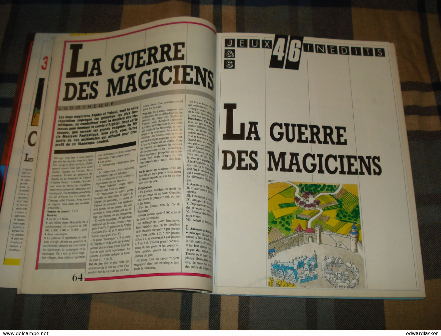 Revue JEUX ET STRATEGIE N°46 - 1987 - échecs, Backgammon, Etc - Juegos De Representaciones