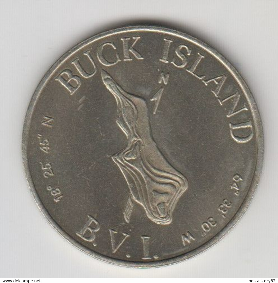 Token Coinage One Buck ND 1958 Unusual World Coins X# TN 4  - Isole Vergini Britanniche - Andere & Zonder Classificatie