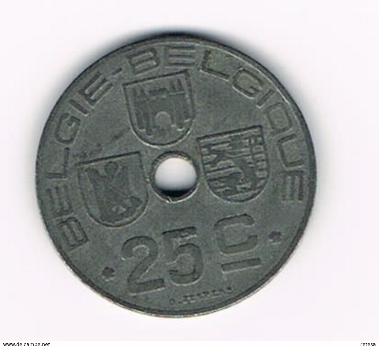 # LEOPOLD  III   25 CENTIEM  1943  VL/FR - 25 Centimes