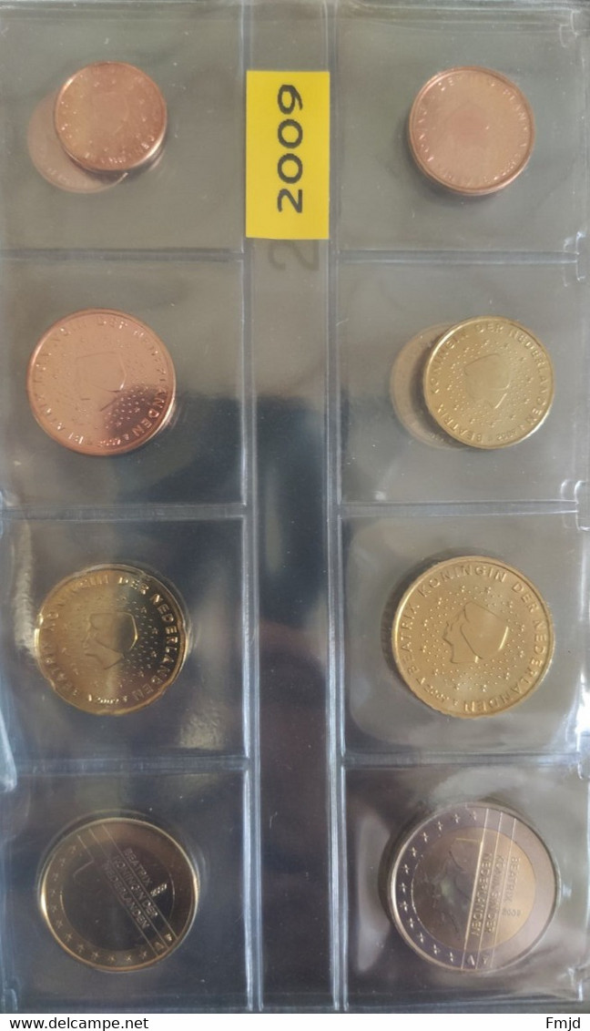Pieces Euros des Pays-Bas année complète de 1999 à 2010