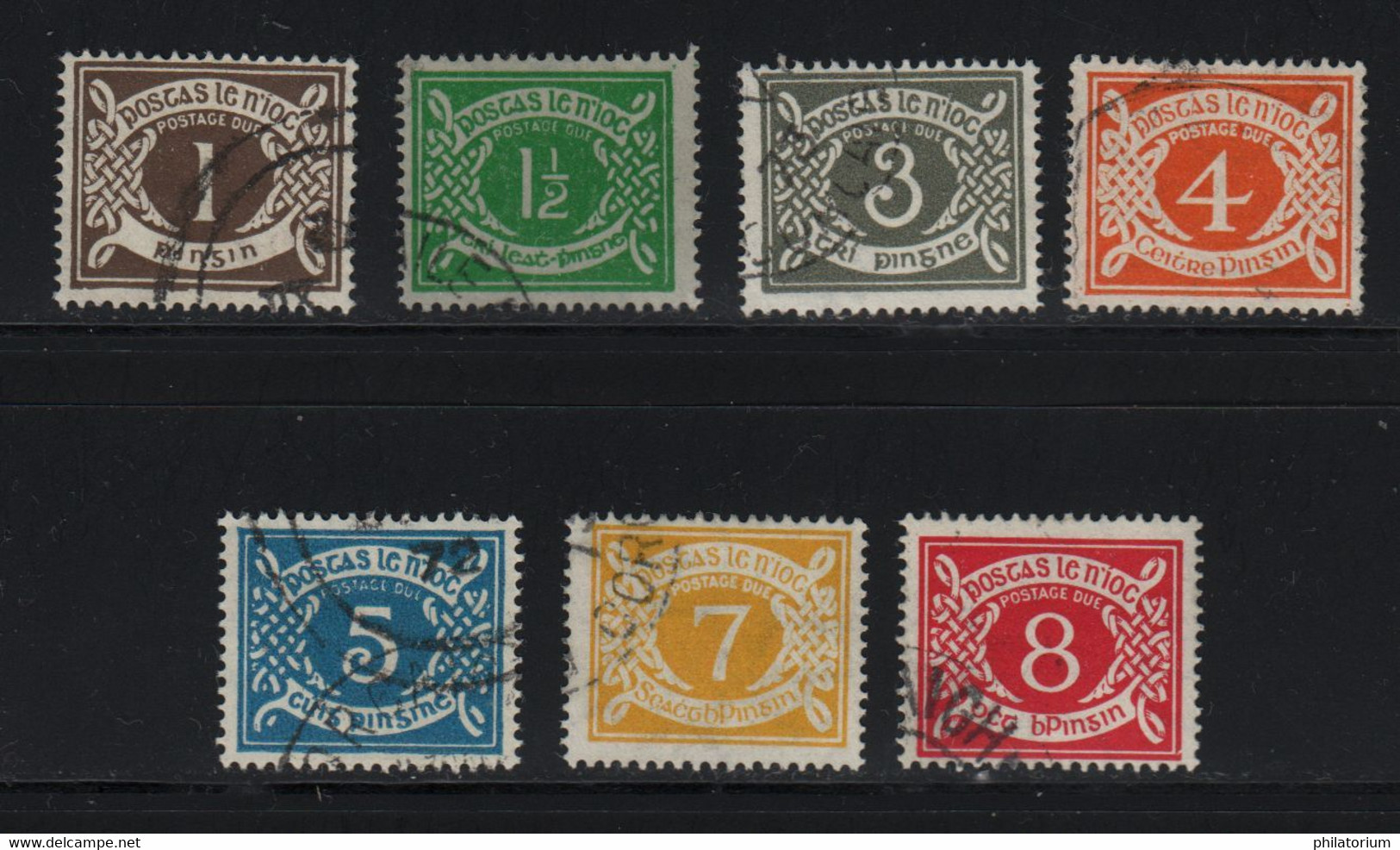 Eire, Irlande O N° Yv Taxe  15, 16, 17, 18, 19, 20, 21. (1971) - Segnatasse