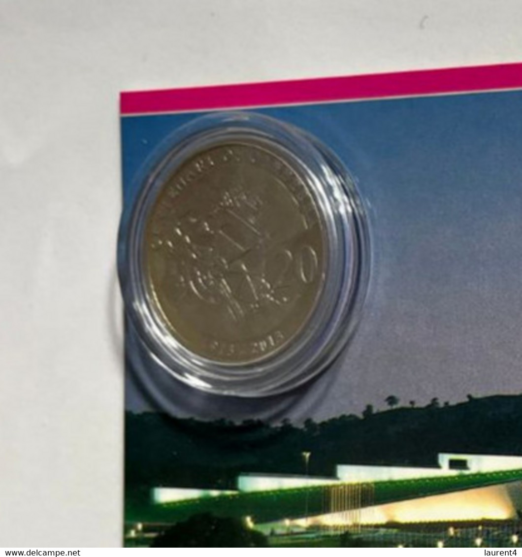 (4 N 18 A) Australia - 0.20 Cents Coin Centenary Of Canberra 2013 / On Canberra New Parliament House At Night - 20 Cents