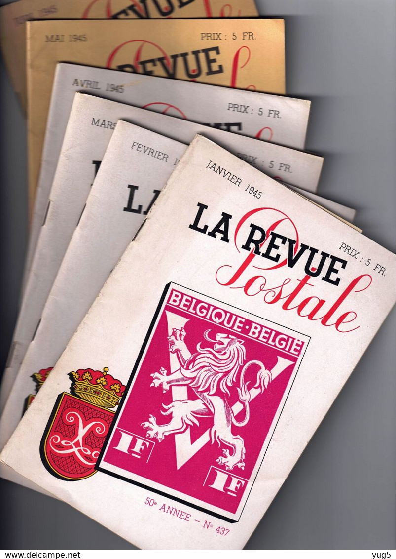 La Revue Postale Et Revue Philatélique Belge JANVIER à JUIN 1945 - Francesi (dal 1941))