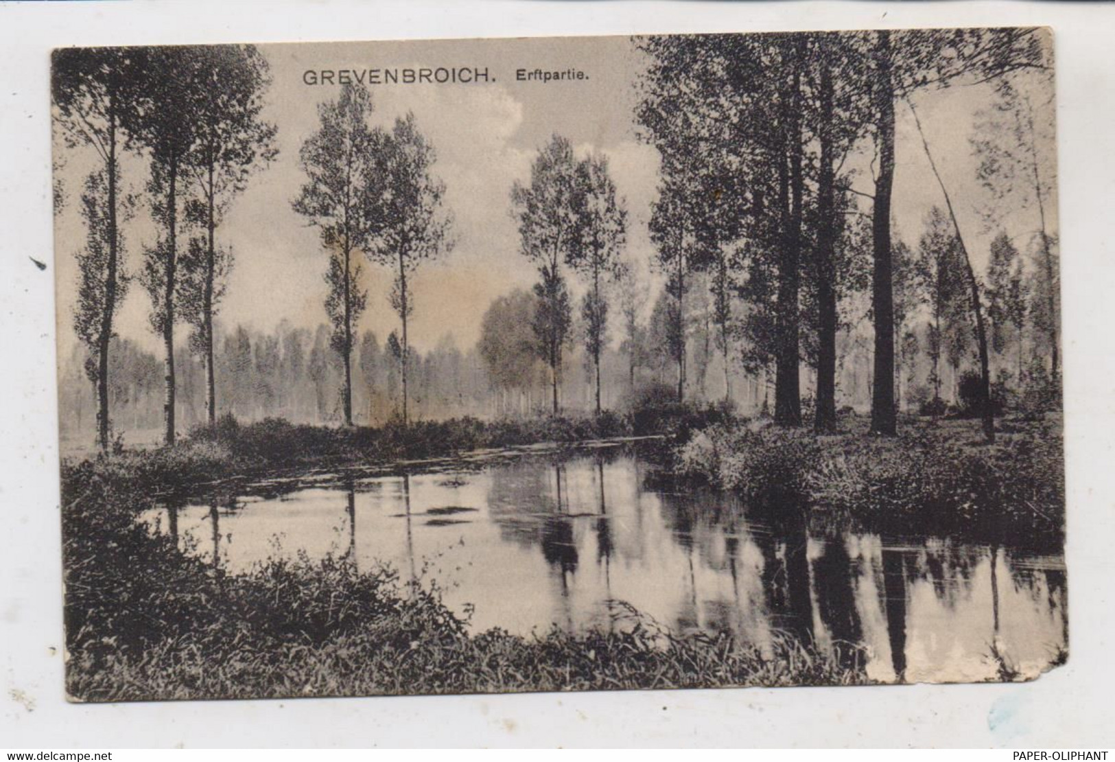 4048 GREVENBROICH, Erftpartie, 1919, Kl. Eckmangel, Verlag Sommer - Grevenbroich