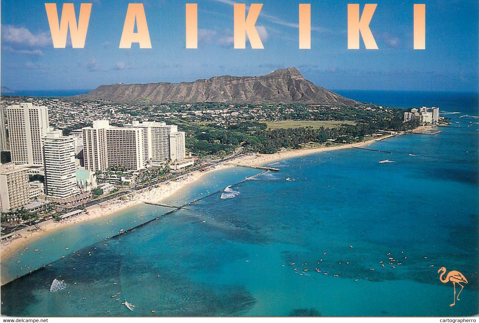 Postcard United States > HI - Hawaii > Honolulu Waikiki Beach - Honolulu