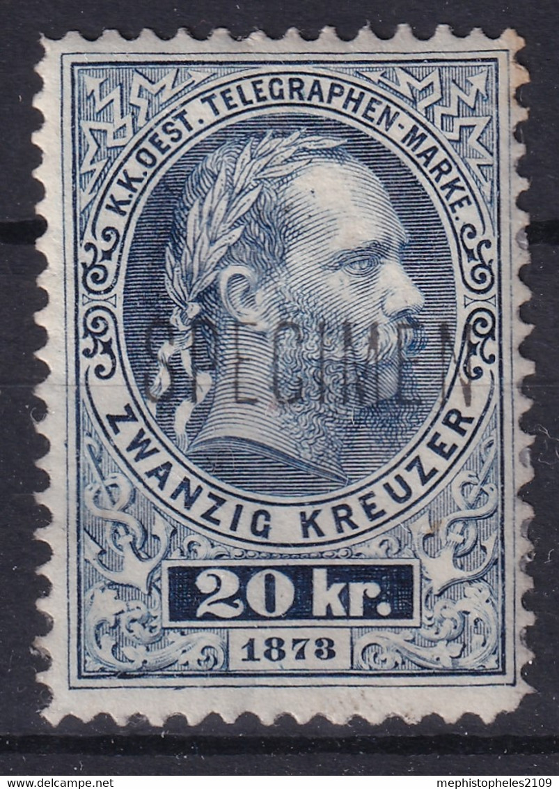 AUSTRIA 1874/75 - MLH - ANK 11 - Telegraphenmarke SPECIMEN - Telegraph