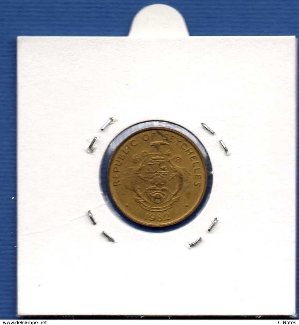 SEYCHELLES - 5 Cents 1982 -  See Photos - Km 47 - Seychellen