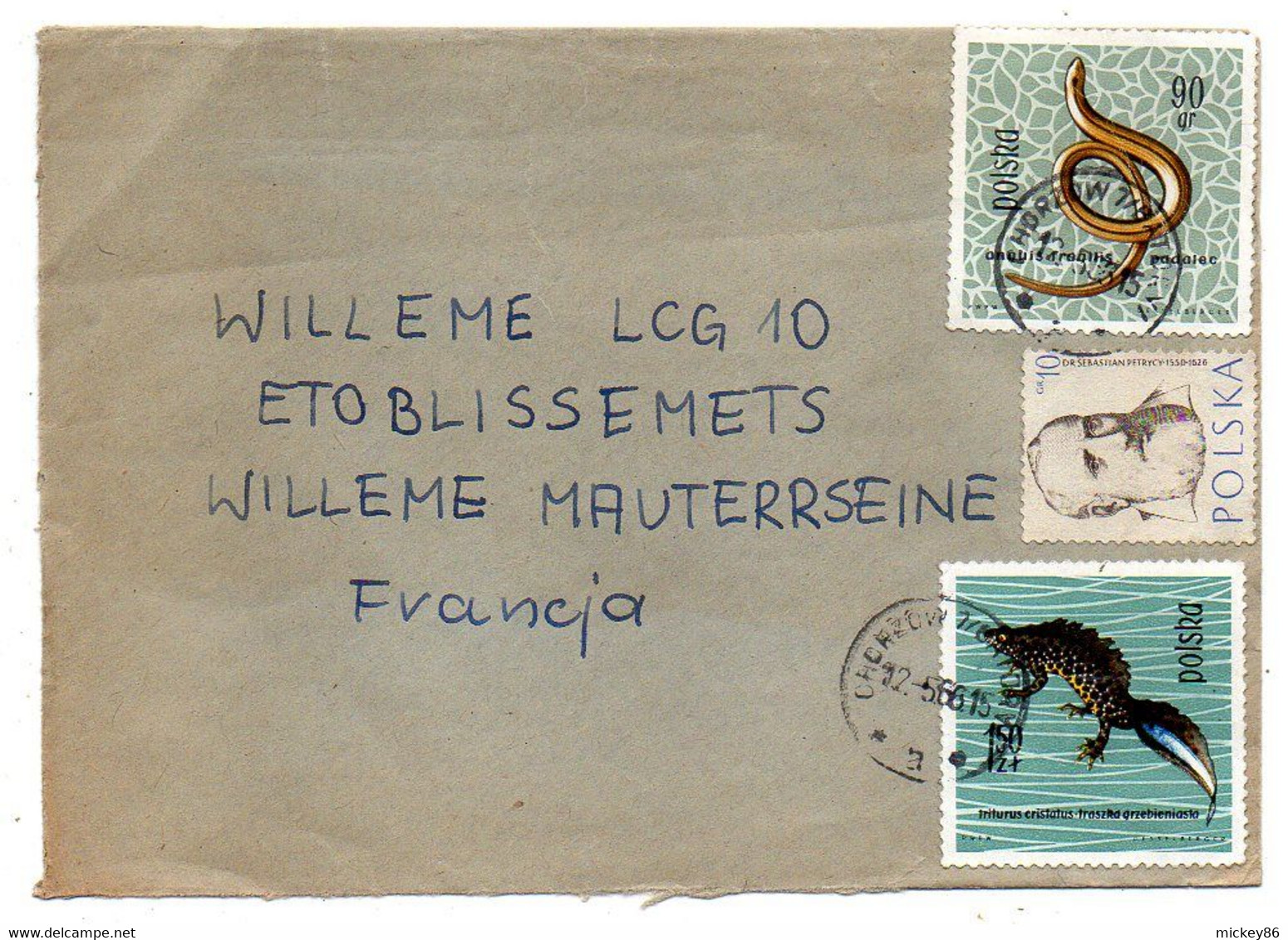 POLOGNE-1966 --lettre  KATOWICE  Pour NANTERRE- 92 (France)..timbres Sur Lettre    , Cachet - Brieven En Documenten