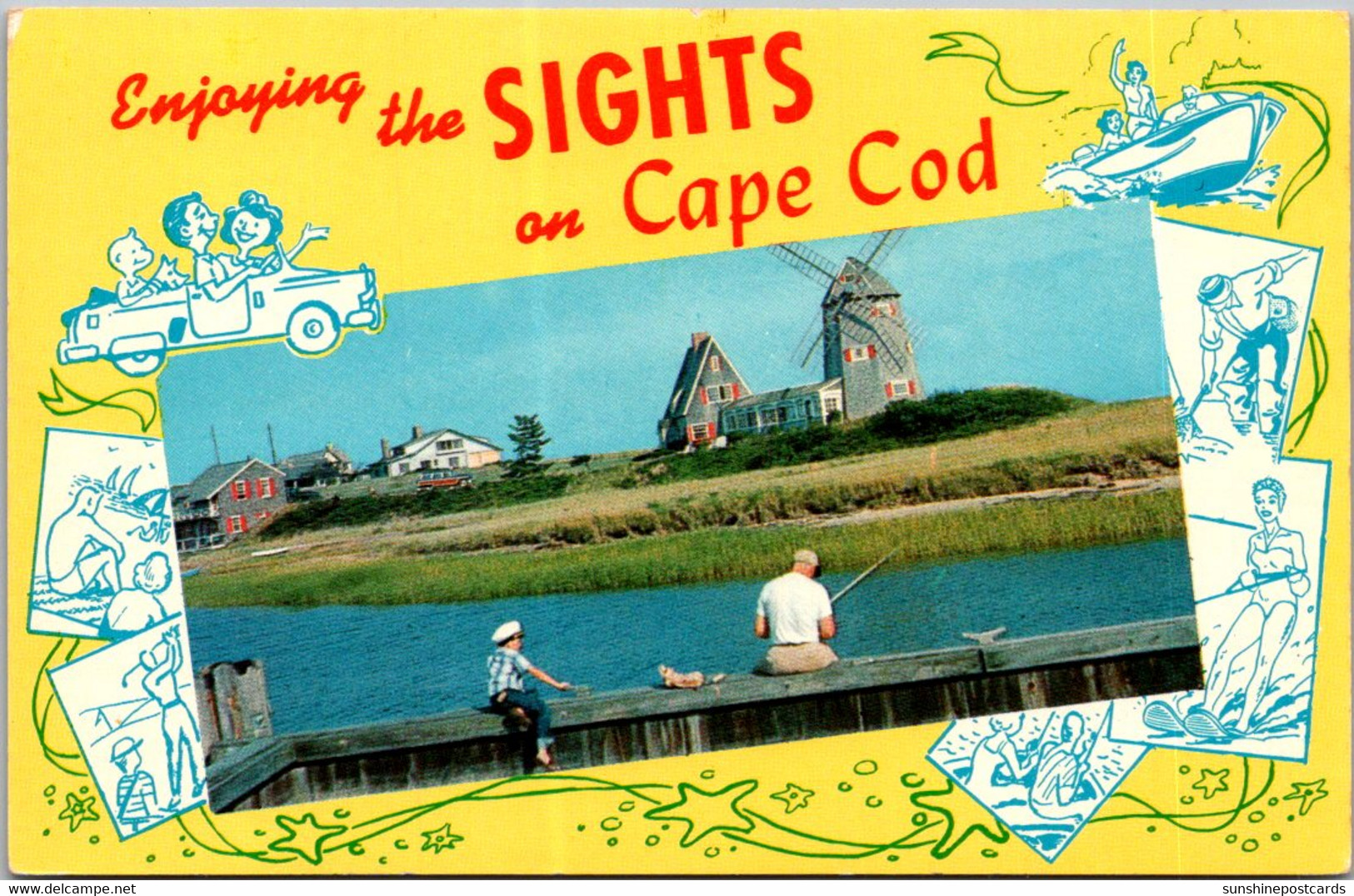 Massachusetts Cape Cod Enjoying The Sights Fishing Scene - Cape Cod