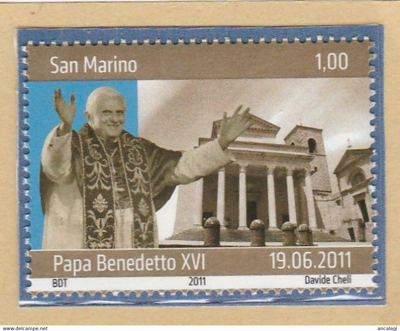 RSM F.lli Nuovi 0460 - San Marino 2011 - "PAPA BENEDETTO XVI" 1v.** - Unused Stamps