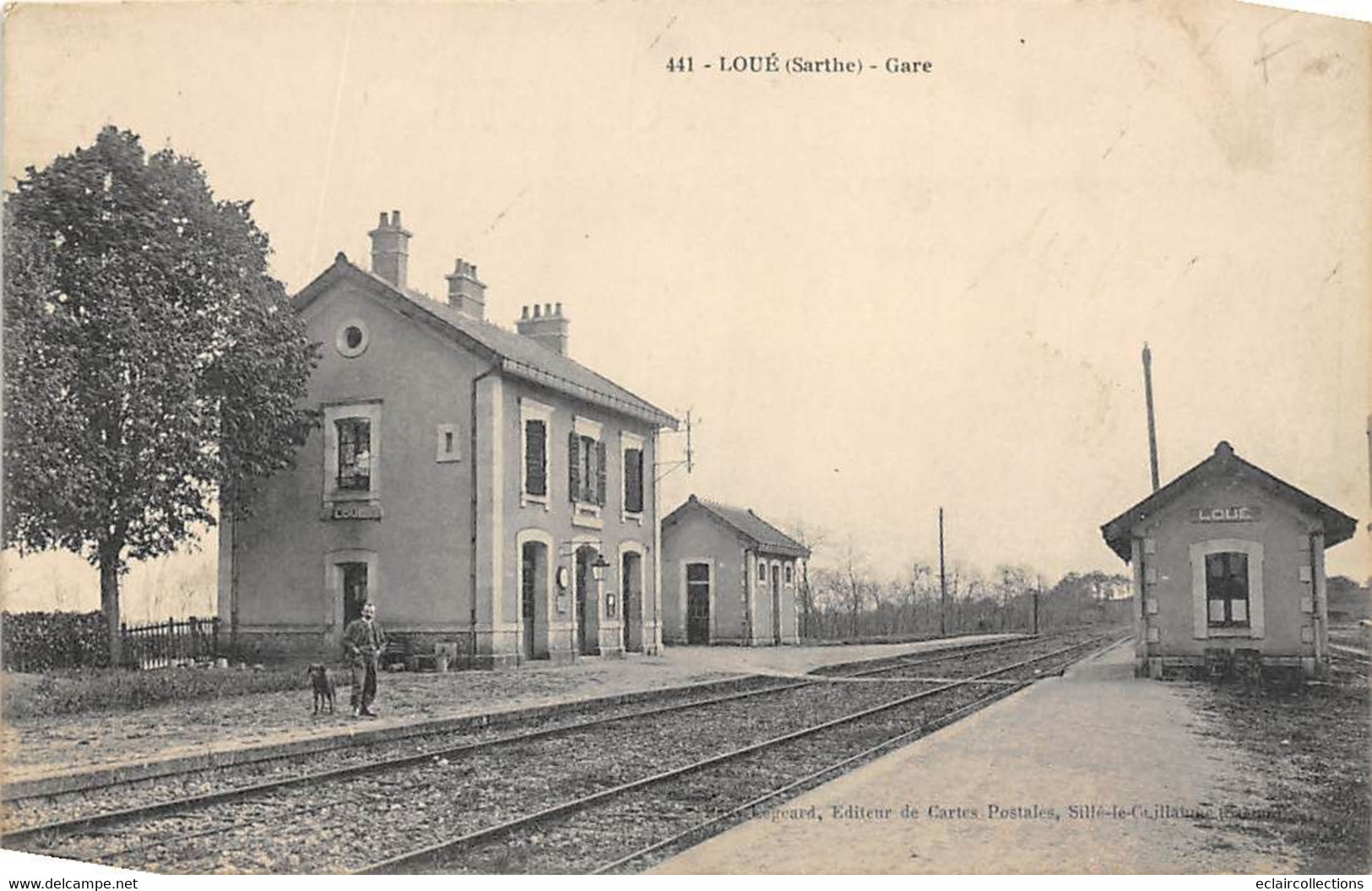 Loué        72        Intérieur De La Gare     N° 441         (voir Scan) - Loue